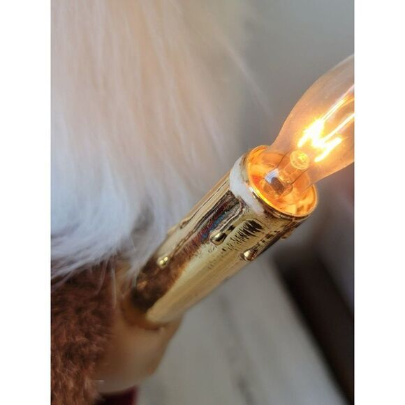 Telco St Nicholas Santa red robe tree candle animated motionette Xmas - Picture 9 of 13